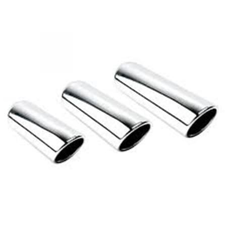Different Trends 2.50 in. ID x 3.50 in. OD Rolled Angle Texas Exhaust Tip DTEDT-253512RAC